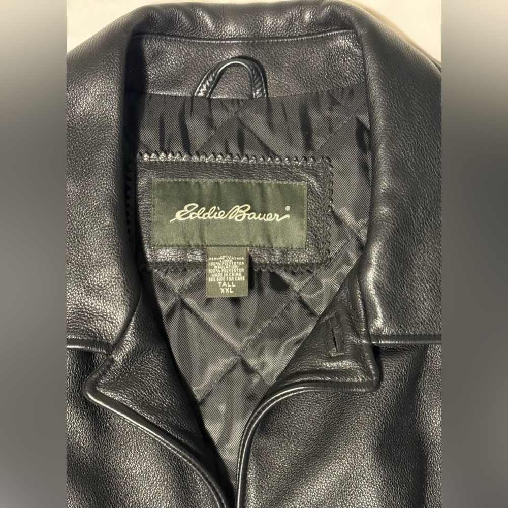 Men’s Leather Car Coat 2X-Tall - Eddie Bauer